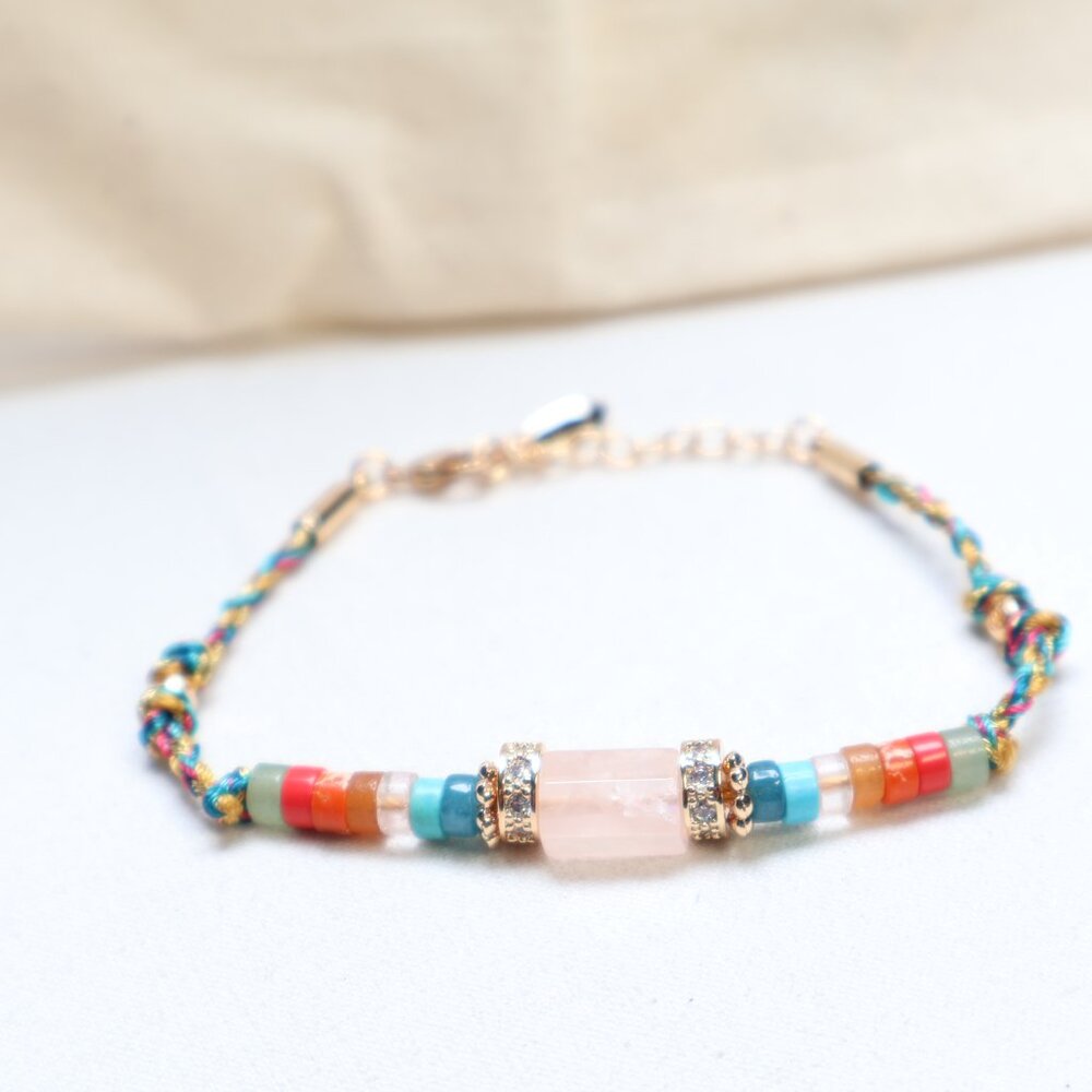 Hipanema Gold Tone Multicolor Bracelet NWOT - Picture 2 of 3